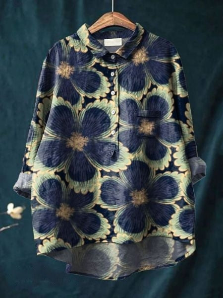 Women's Floral Blouse | Draped | Celestine™ Lifestyle