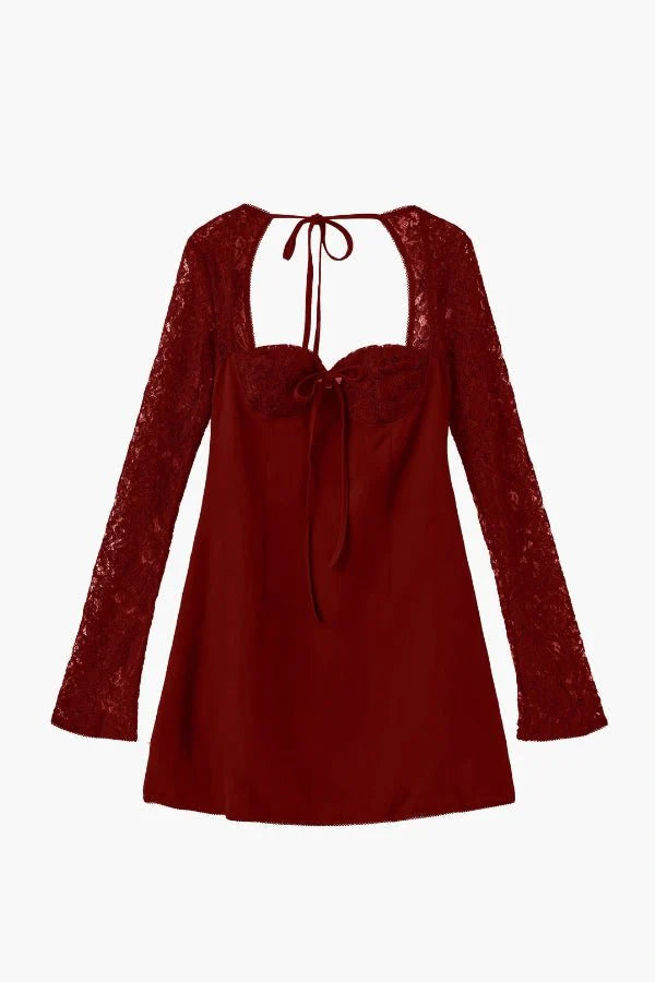 Women's Bodycon Mini Dress | Flared Sleeve | Miralestra™ View 12
