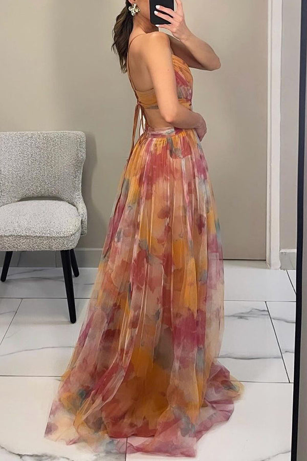 Women's Floral Maxi Dress | Seraphine™ Close Up