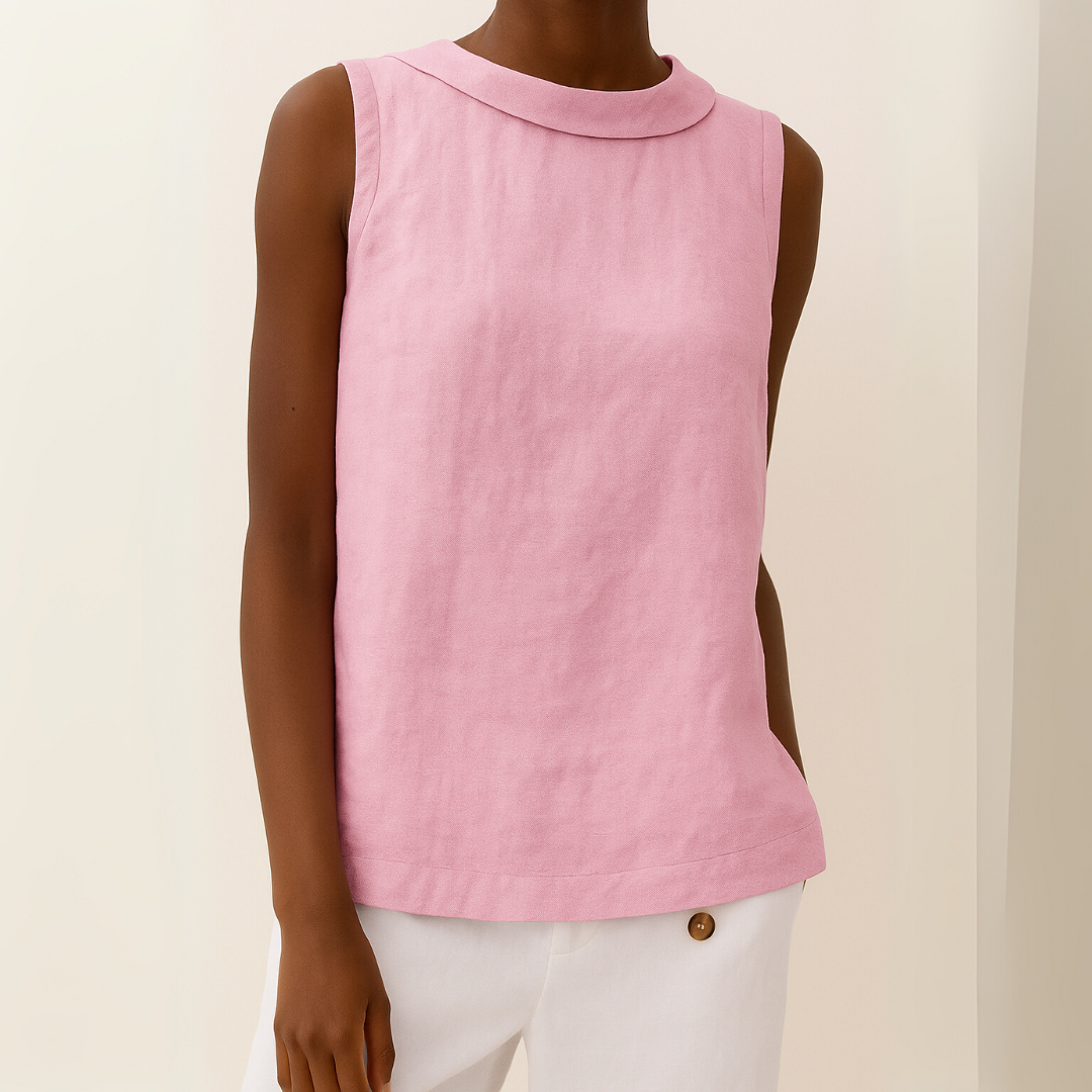 Women's Sleeveless Collar Top | Vivienne™ Lifestyle