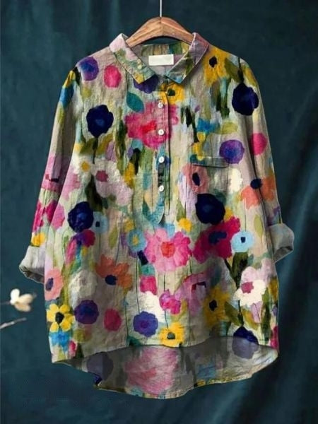 Women's Floral Blouse | Draped | Celestine™ Alternate