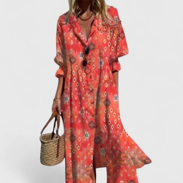 Women's Elegant Boho Dress | Seraphina™ Close Up