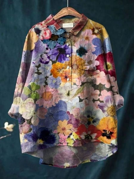 Women's Floral Blouse | Draped | Celestine™ Full