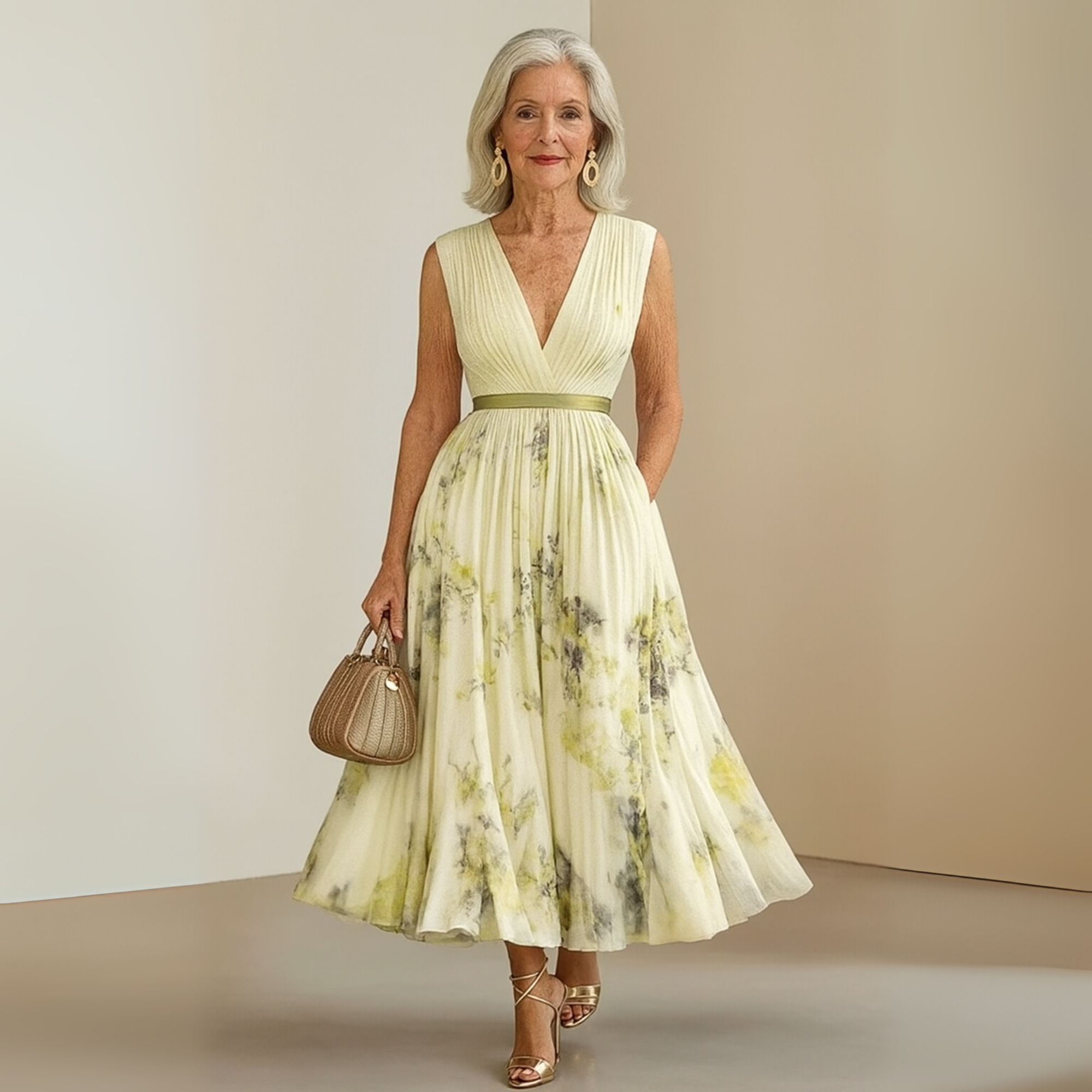 Women's Flowy Sleeveless Graduation Dress | Seraphina™ View 11