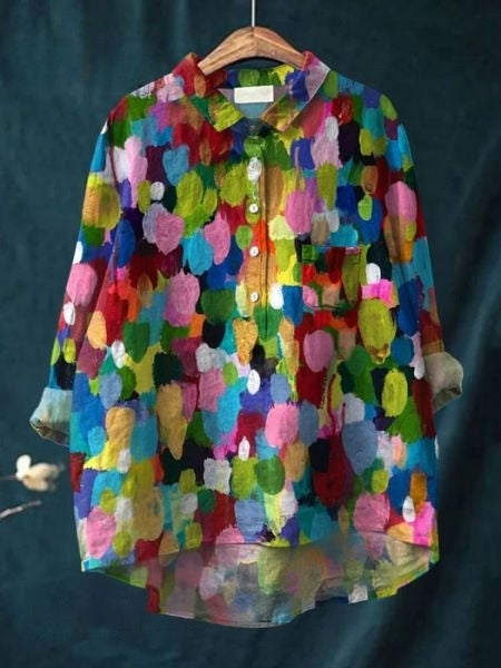 Women's Floral Blouse | Draped | Celestine™ Angle
