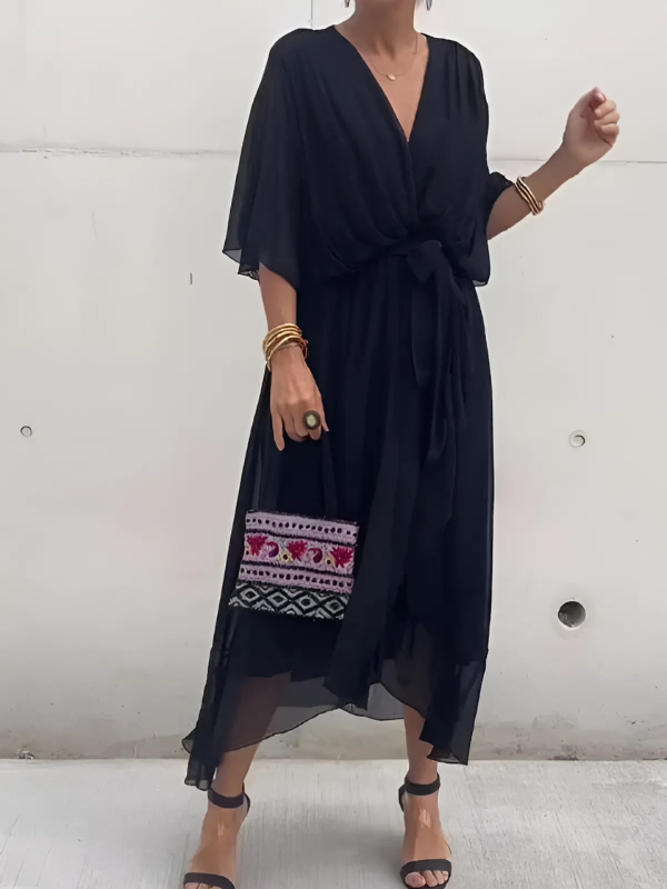 Women's Wrap Graduation Dress | Seraphine™ Back