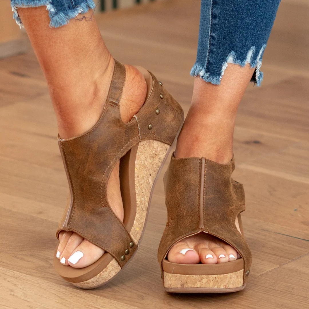 Sandals Women's Suede Orthopedic | Wedge | Mirabelle™ Alternate