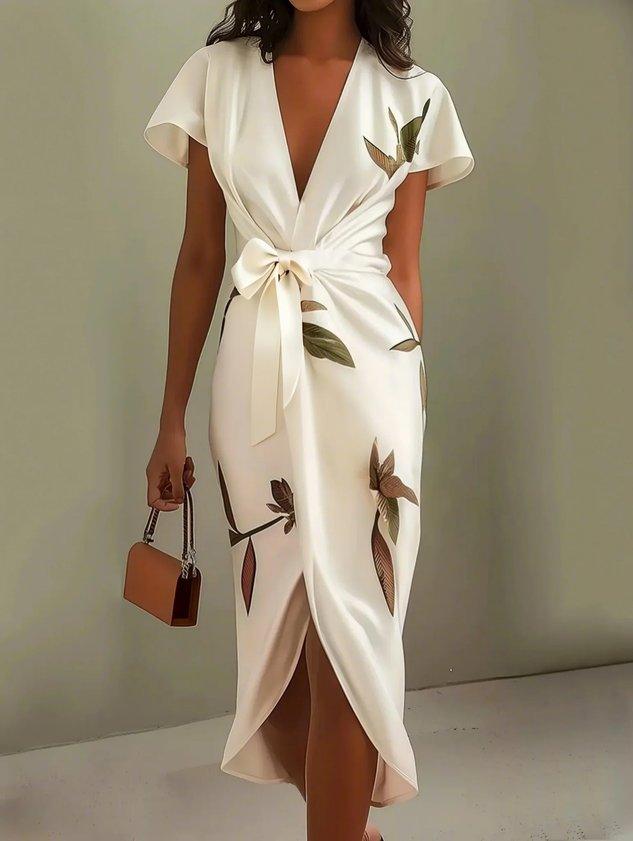 Women's Stylish Wrap Dress | Belaria™ Detail