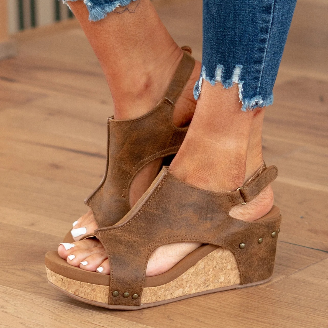 Sandals Women's Suede Orthopedic | Wedge | Mirabelle™ View 11