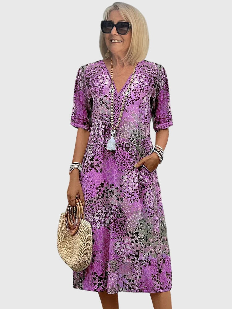 Women's Elegant Floral Graduation Dress | Ravenna™ Back