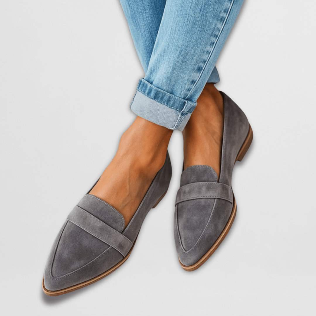 Women's Orthopedic Soft Suede Loafers | Miralys™ Front