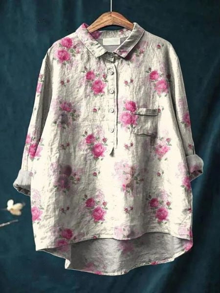 Women's Floral Blouse | Draped | Celestine™ View 13