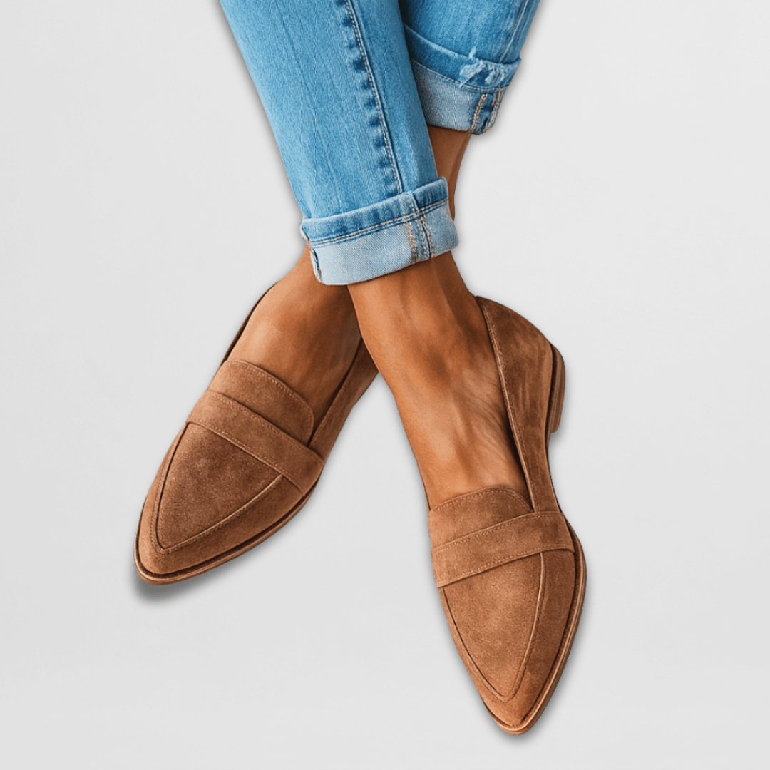 Women's Orthopedic Soft Suede Loafers | Miralys™ Hero