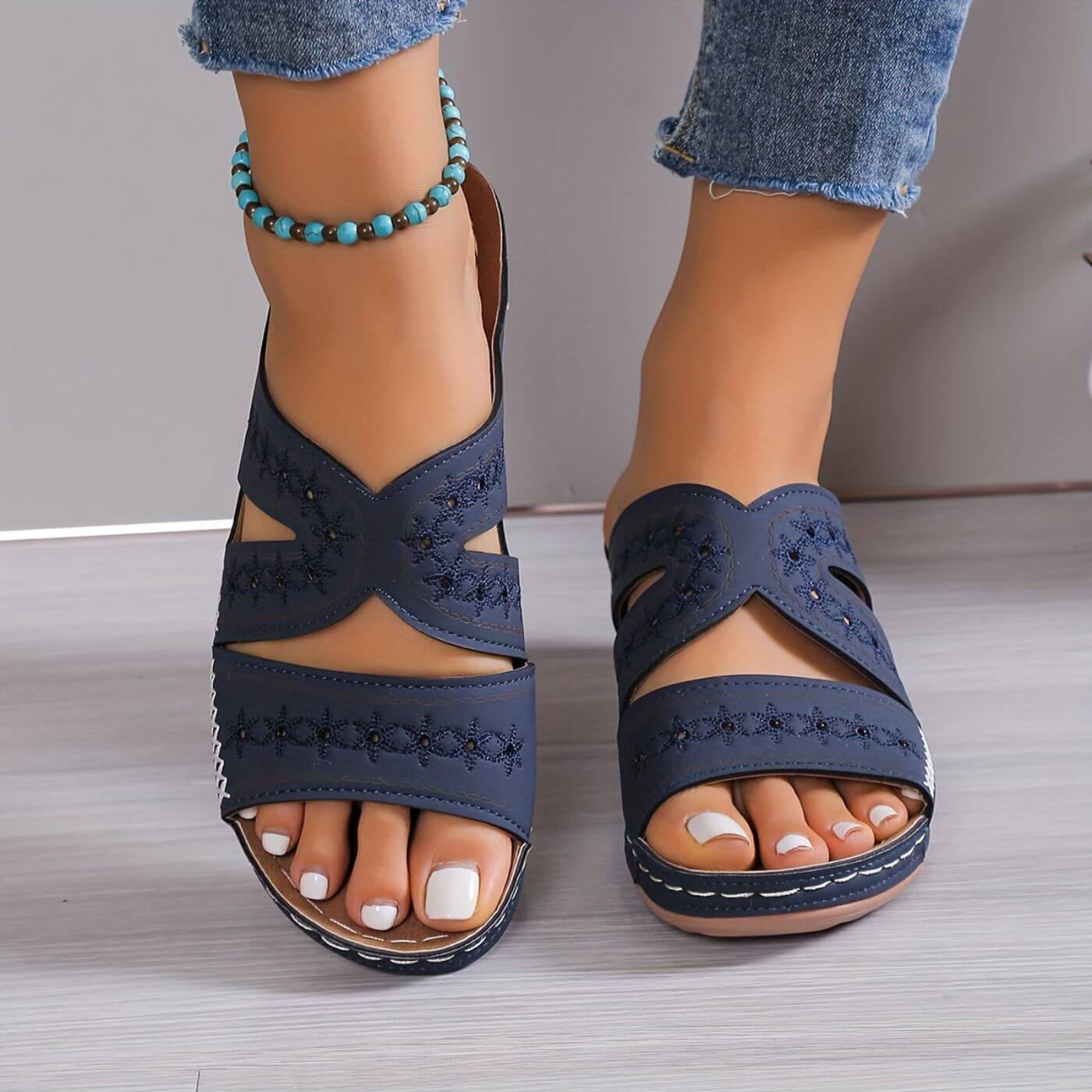 Sandals Women's Slip-Resistant Orthopedic | Veloria™ Back