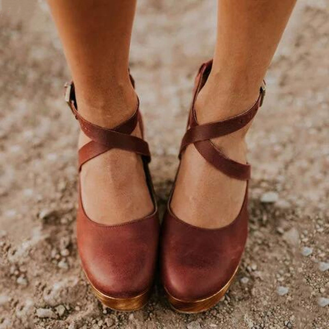 Women's Elegant Wedge Heels | Closed Toe | Seraphina™ Side