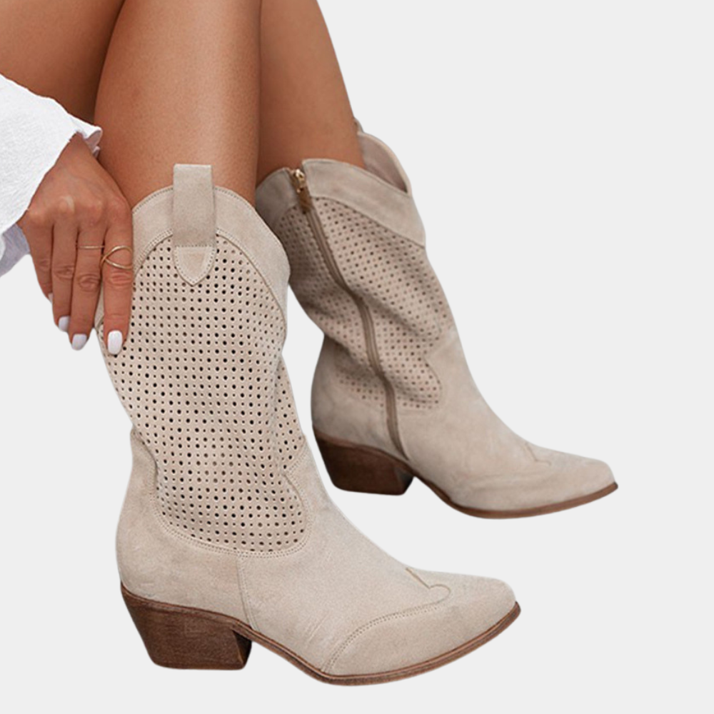 Cowboy Orthopedic Boots Women's | Seraphine™ Close Up