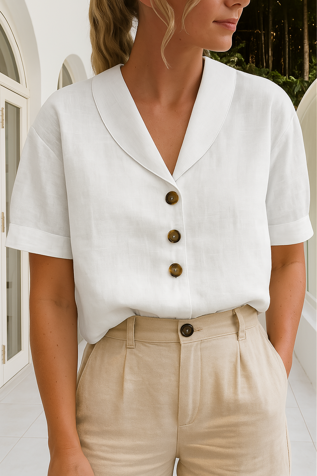 Women's Wrap Elegant Blouse | Florentine™ Hero