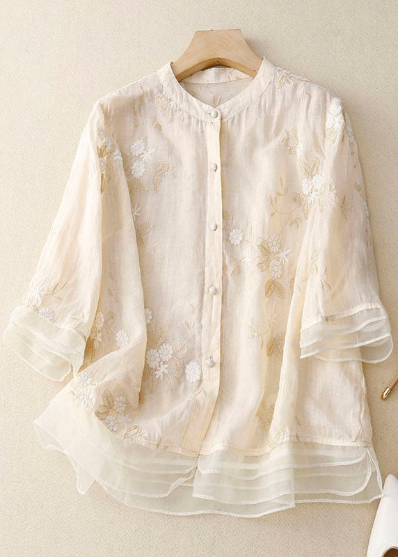 Women's Chic Floral Blouse | Embroidered | Seraphine™ Front