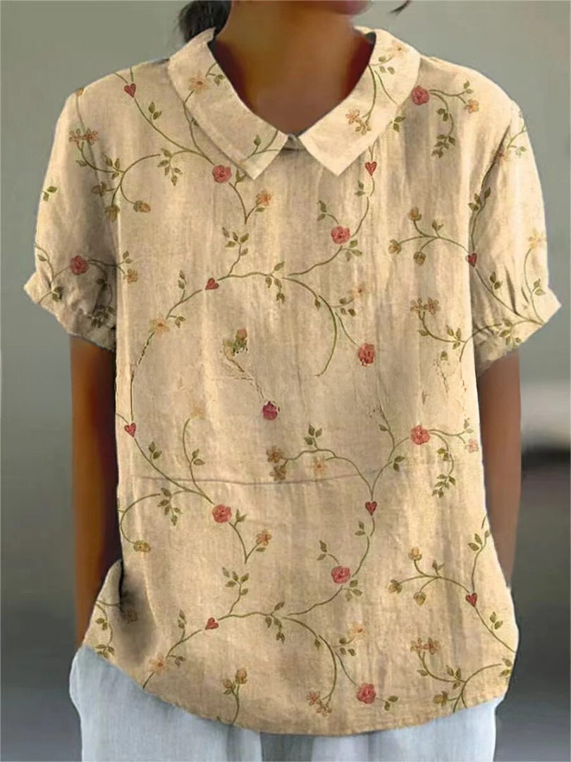 Women's Floral Shirt | Relaxed | Celeste™ Close Up