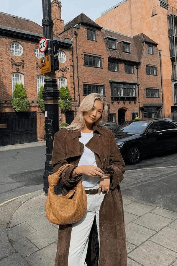 Women's Belted Trenchcoat | Maxi | Nerissiana™ Back