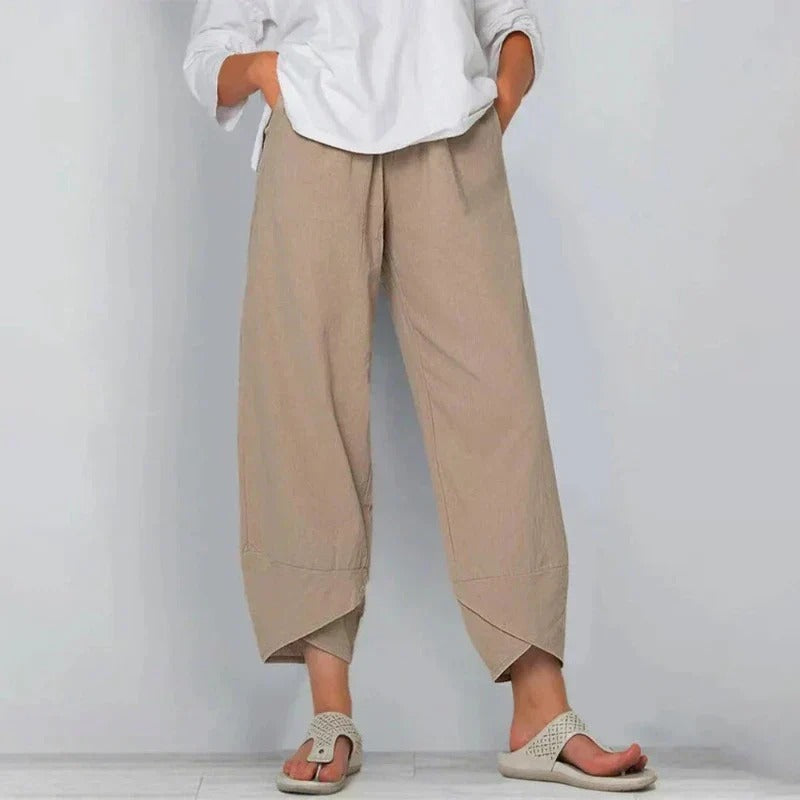 Women's Linen Summer Pants | Elyssia™ Front