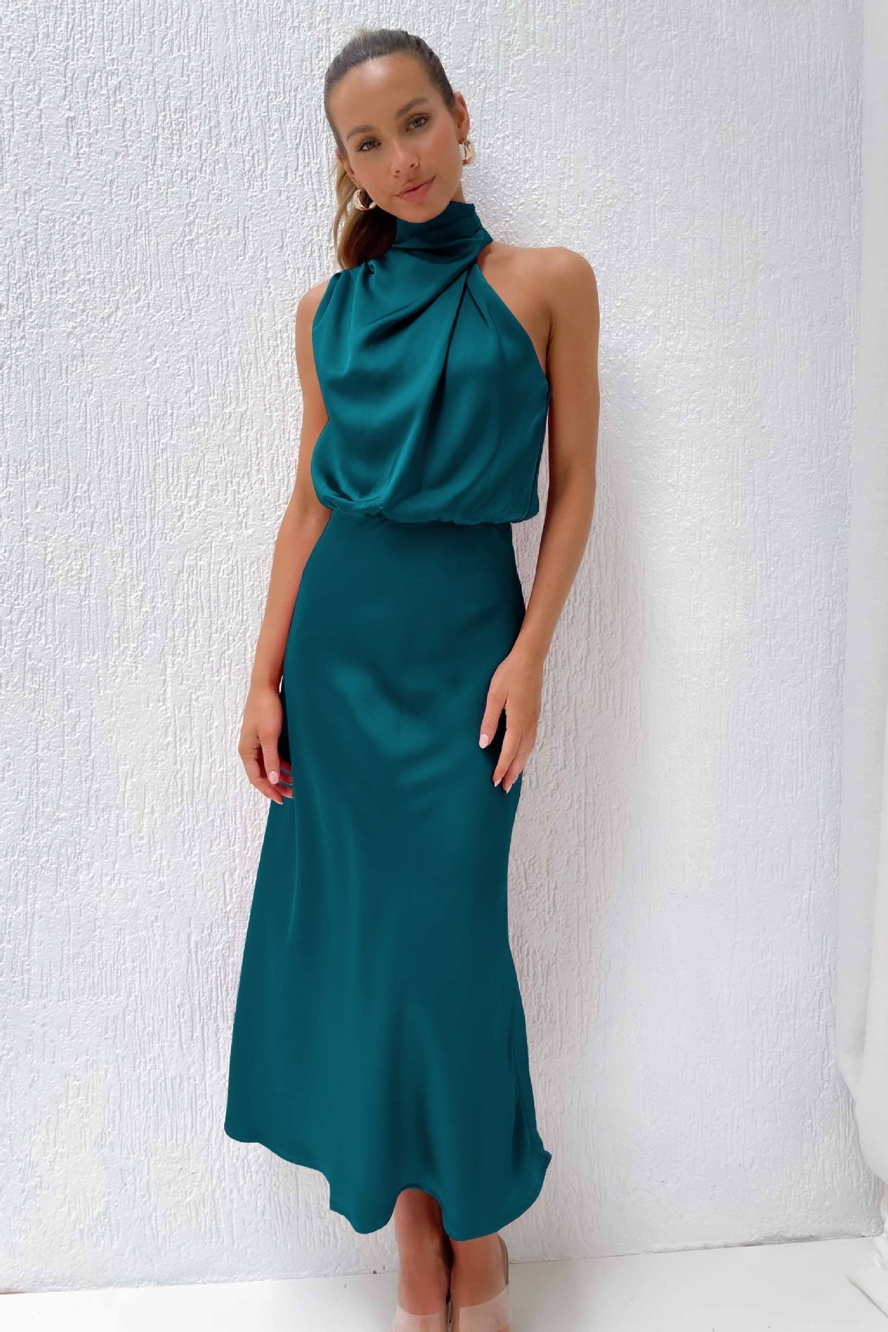 Women's Elegant Halter Evening Dress | Seralynn™ View 15