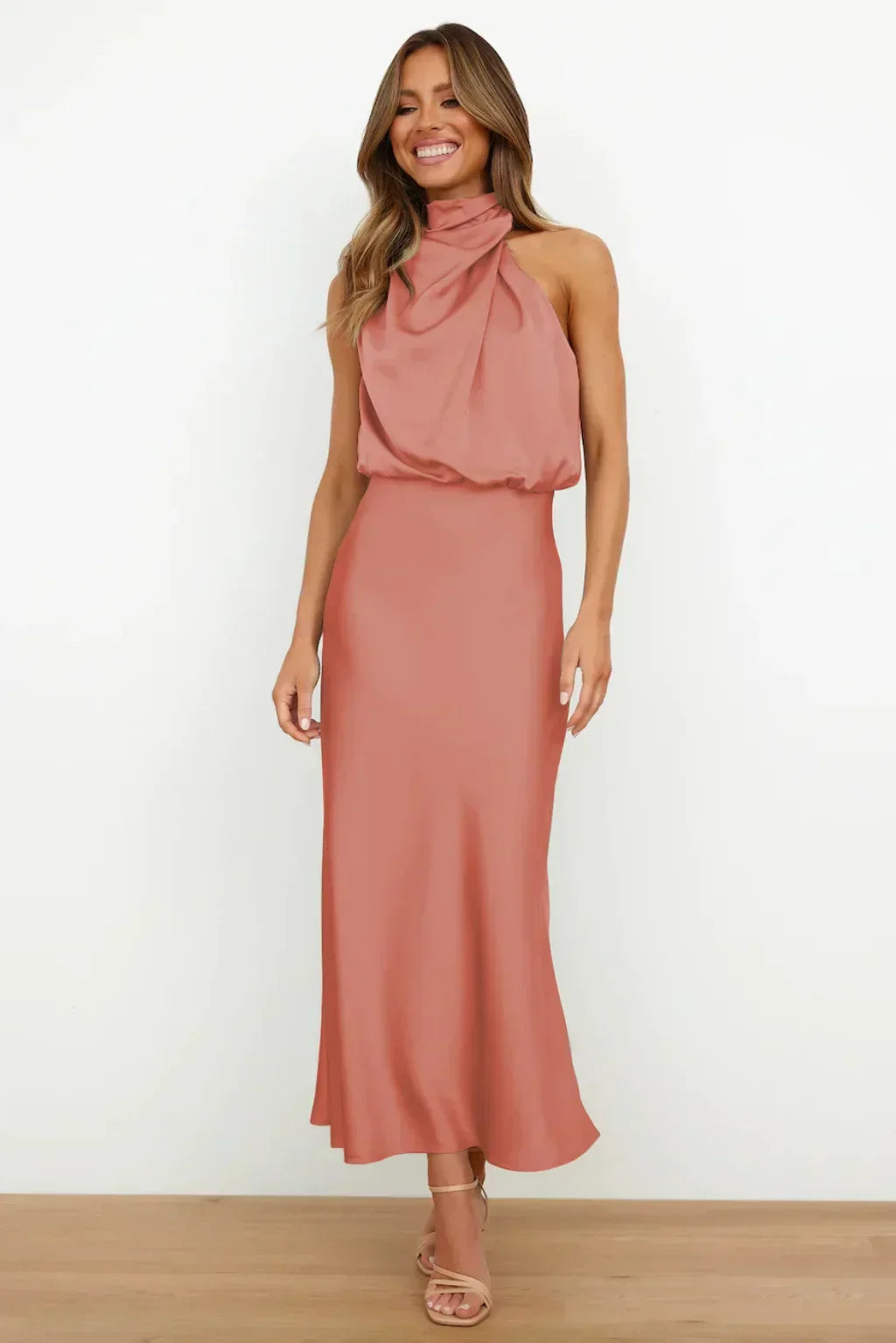 Women's Elegant Halter Evening Dress | Seralynn™ Lifestyle
