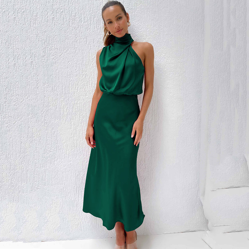 Women's Elegant Halter Evening Dress | Seralynn™ View 13