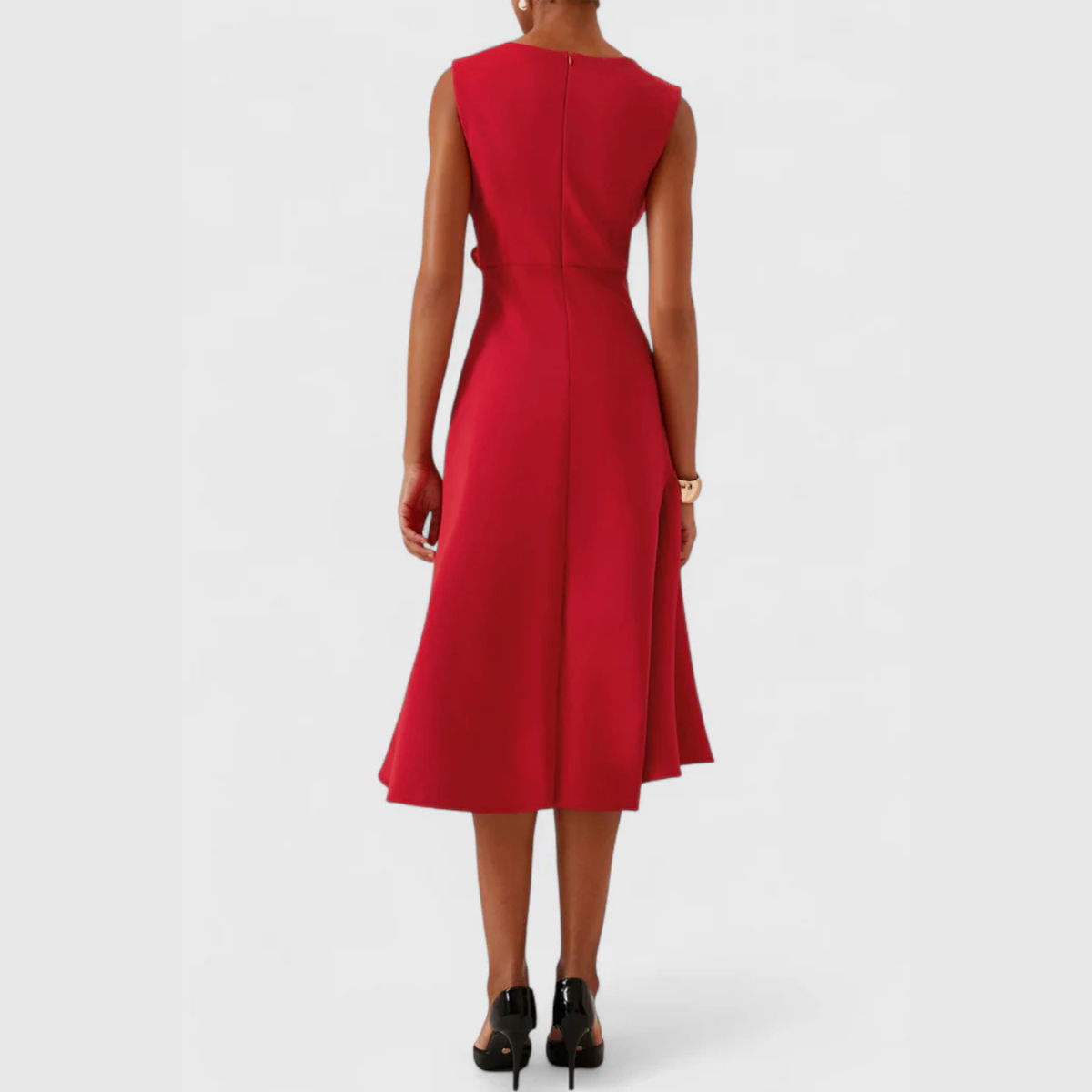 Women's Draped Asymmetric Graduation Dress | Miraleth™ View 16