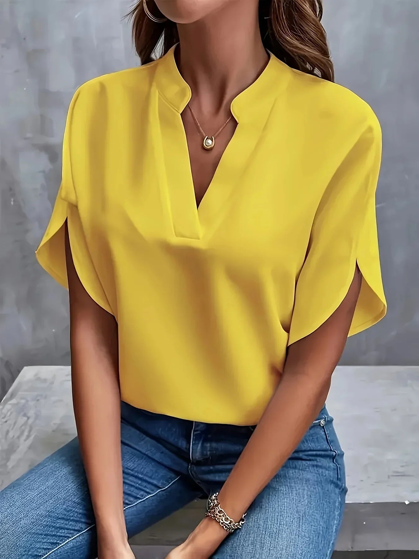Women's Sophisticated Blouse | Tailored | Vesara™ Detail