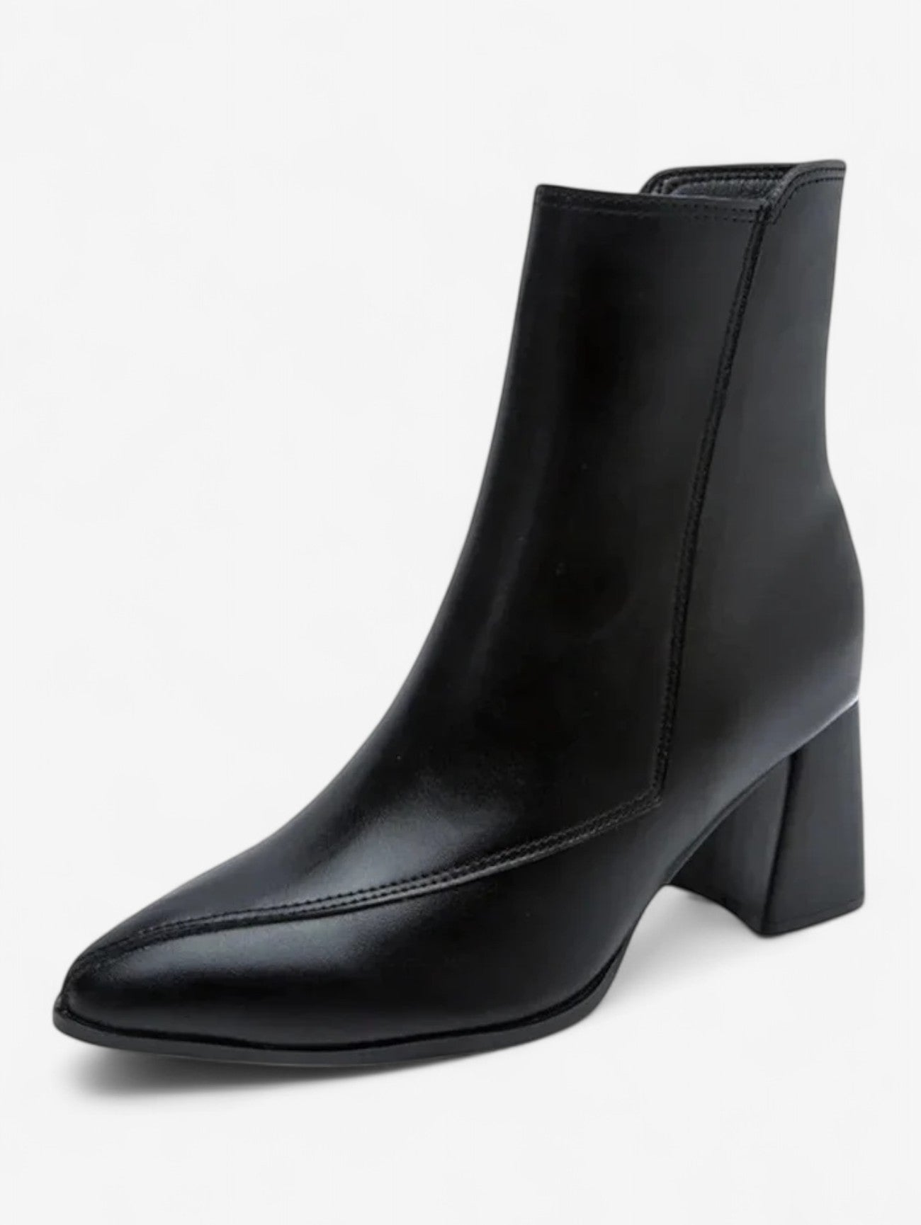 Women's Pointed Toe Block Heel Ankle Boots - By Ellison - Image 4