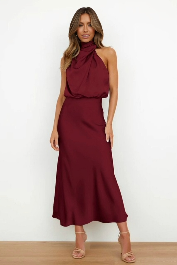 Women's Elegant Halter Evening Dress | Seralynn™ View 17