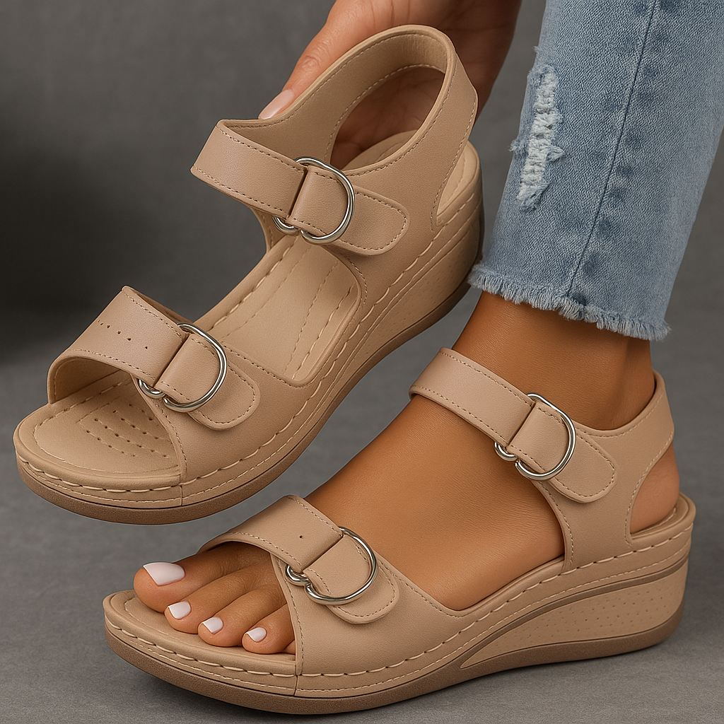Women's Orthopedic Sandals | Wedge Heel | Miraleth™ Back