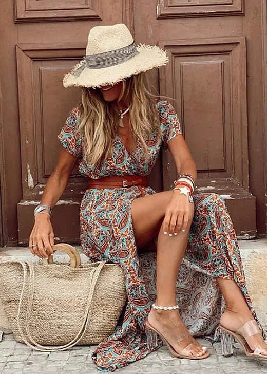 Women's Boho Dress | Flowy Maxi | Celeste™ Lifestyle