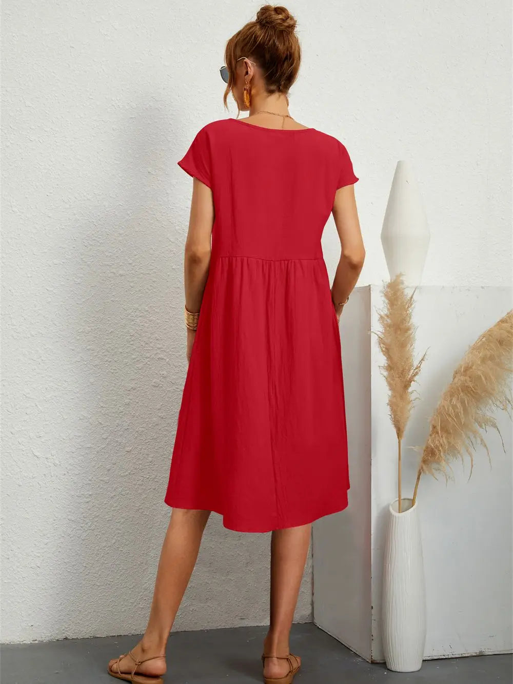 Women's Casual Pocket Dress | Bellacora™ Front