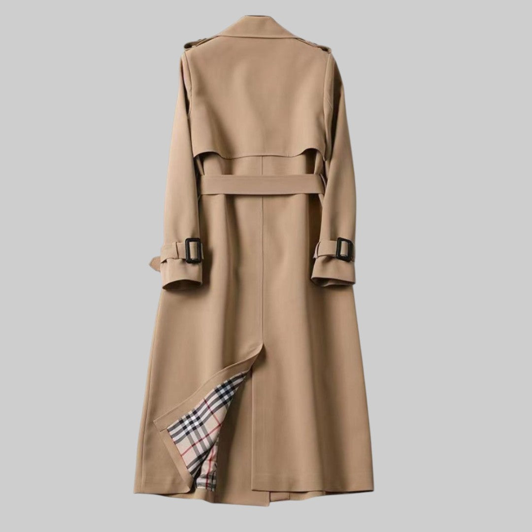 Women's Classic Trench Coat | Miralys™ Close Up