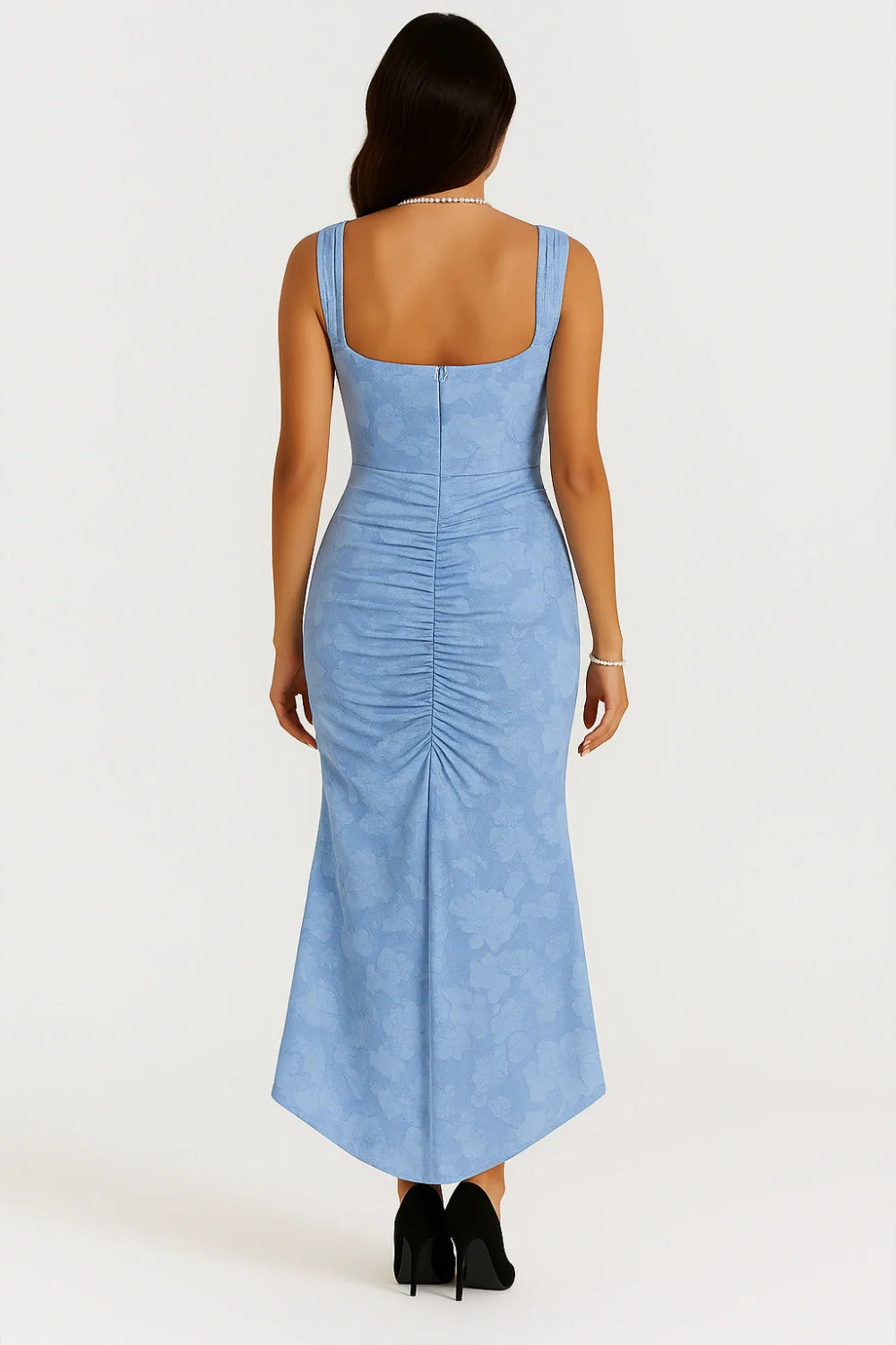 Women's Rose Print Maxi Dress | Flowing | Arabellina™ View 18