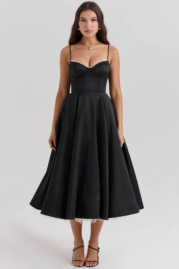 Women's Satin Wedding Guest Dress | Tulle | Aurelianna™ Angle