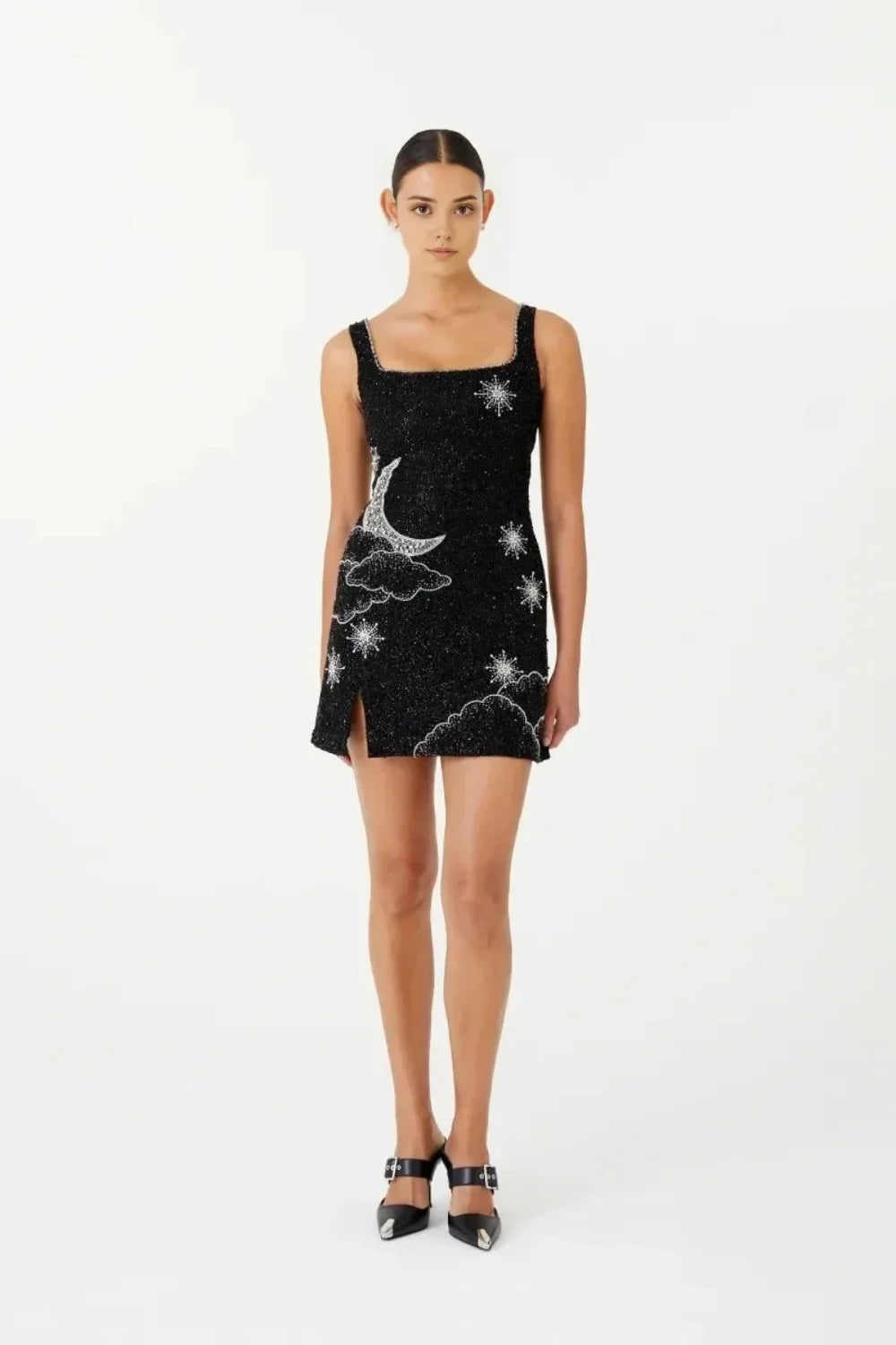 Women's Crystal Beaded Mini Dress | Cocktail | Astrielle™ Hero
