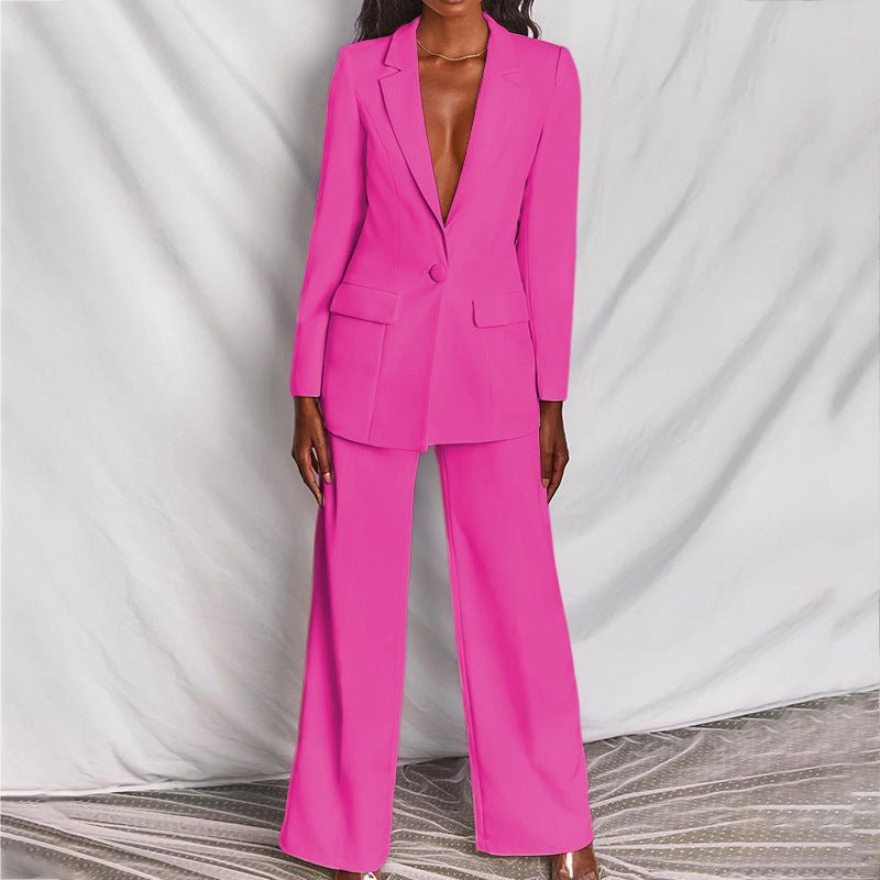 Women's Chic Blazer & Trousers Set | Elysiara™ View 15