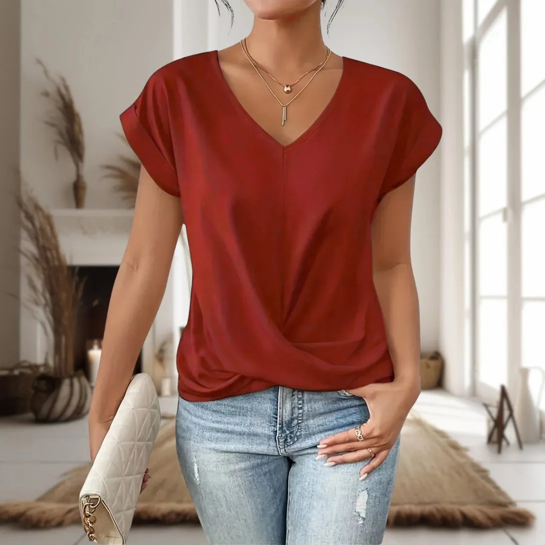 Women's Casual Sweetheart Neck Blouse | Lunaire™ Side