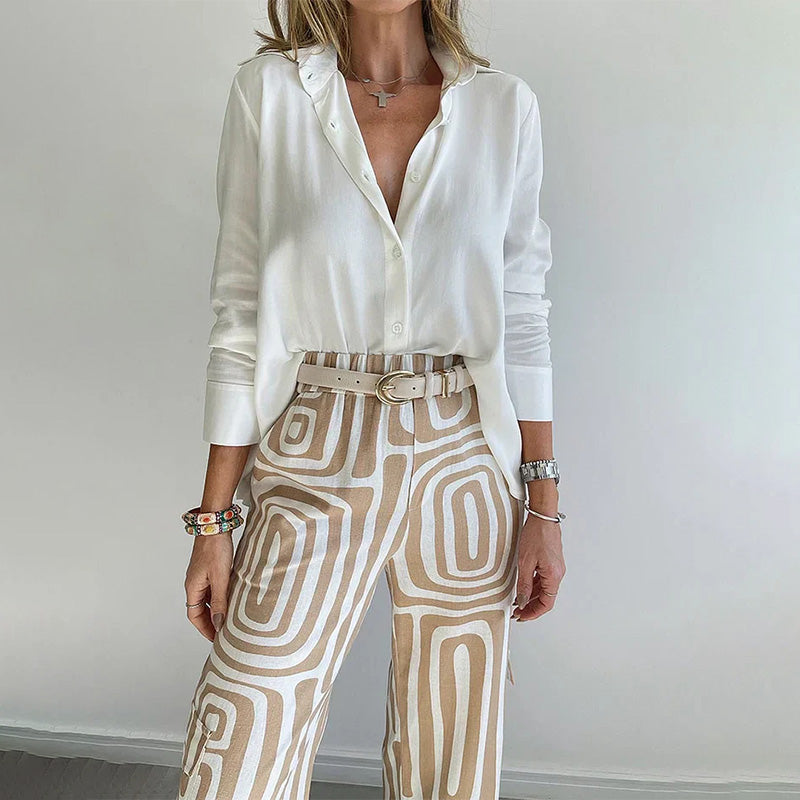 Women's Elegant Two-Piece Set | Celestara™ Side