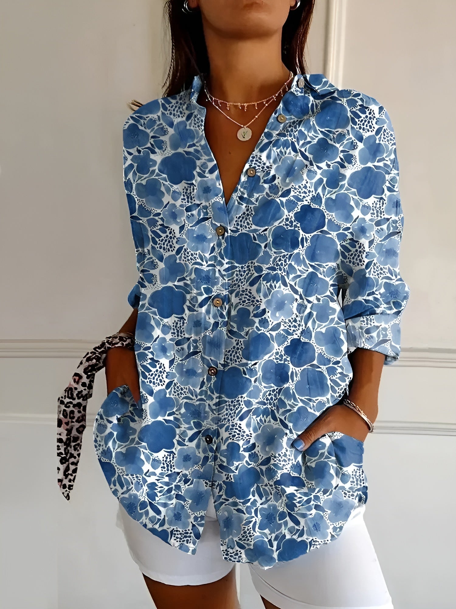 Women's Chic Blouse Whimsical Prints | Seraphine™ Hero
