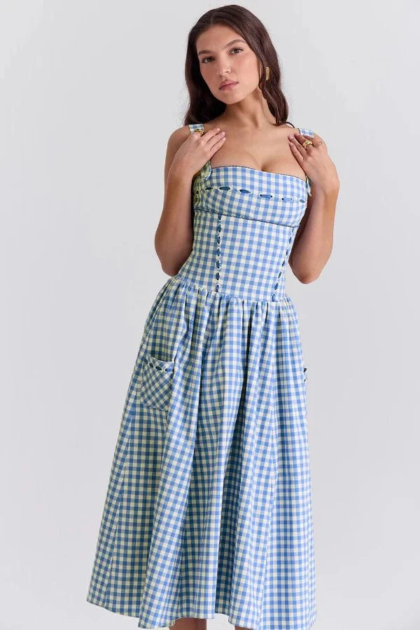 Women's Midi Sundress | Pleated | Bellamira™ Side