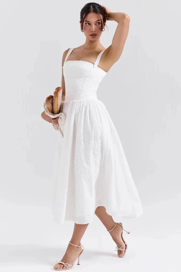 Women's Midi Sundress | Pleated | Bellamira™ Angle