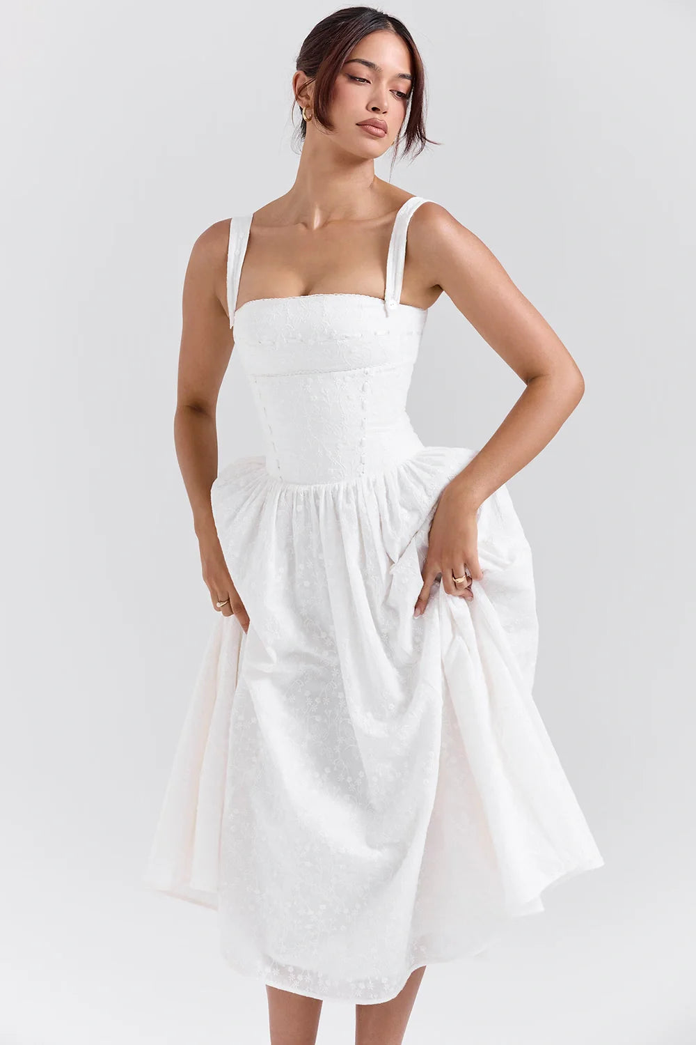 Women's Midi Sundress | Pleated | Bellamira™ View 11
