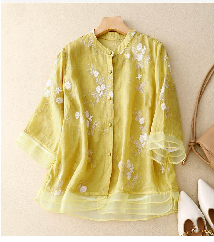 Women's Chic Floral Blouse | Embroidered | Seraphine™ Lifestyle